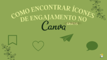 Como Encontrar Ícones de engajamento no Canva